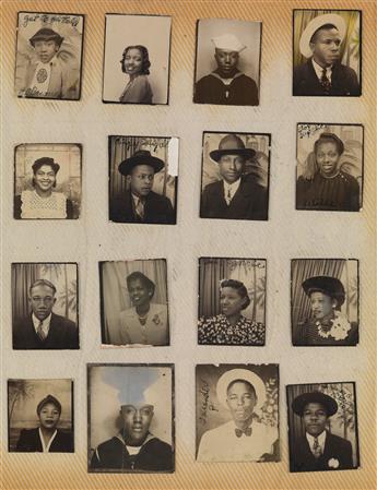 (AFRICAN AMERICANA) A binder containing 31 photographs, comprising 9 of groups of African American women associated with the Prince Hal